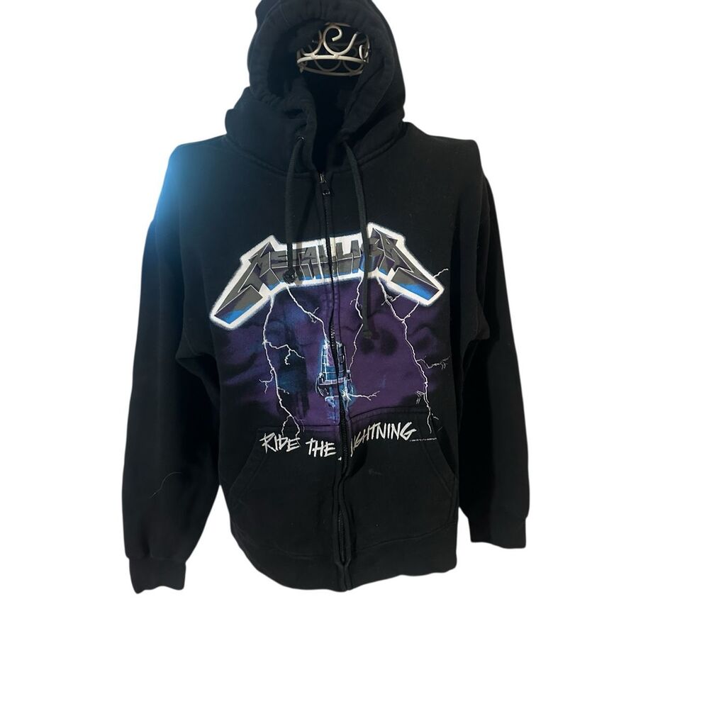 Nice women graphic Metallica Ride The Lightning Zip Up Hoodie full zip hoodie ja - Picture 3 of 12